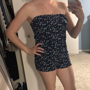 BOGO FREE 
Floral Strapless Romper